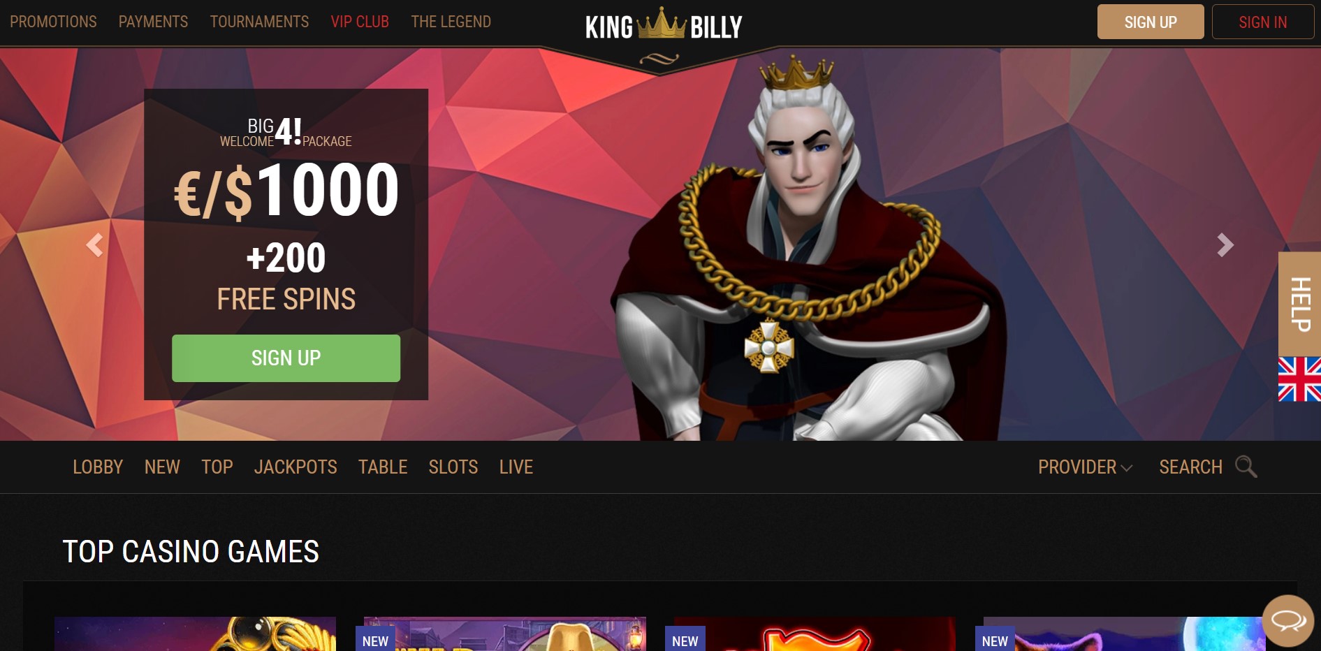 king billy casino promo code 2021