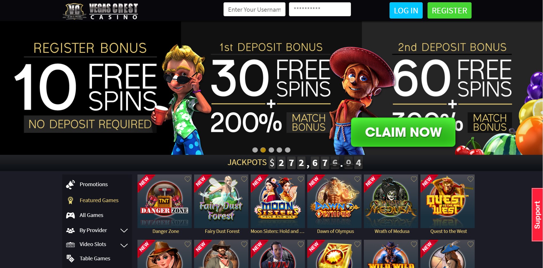 vegas crest online casino