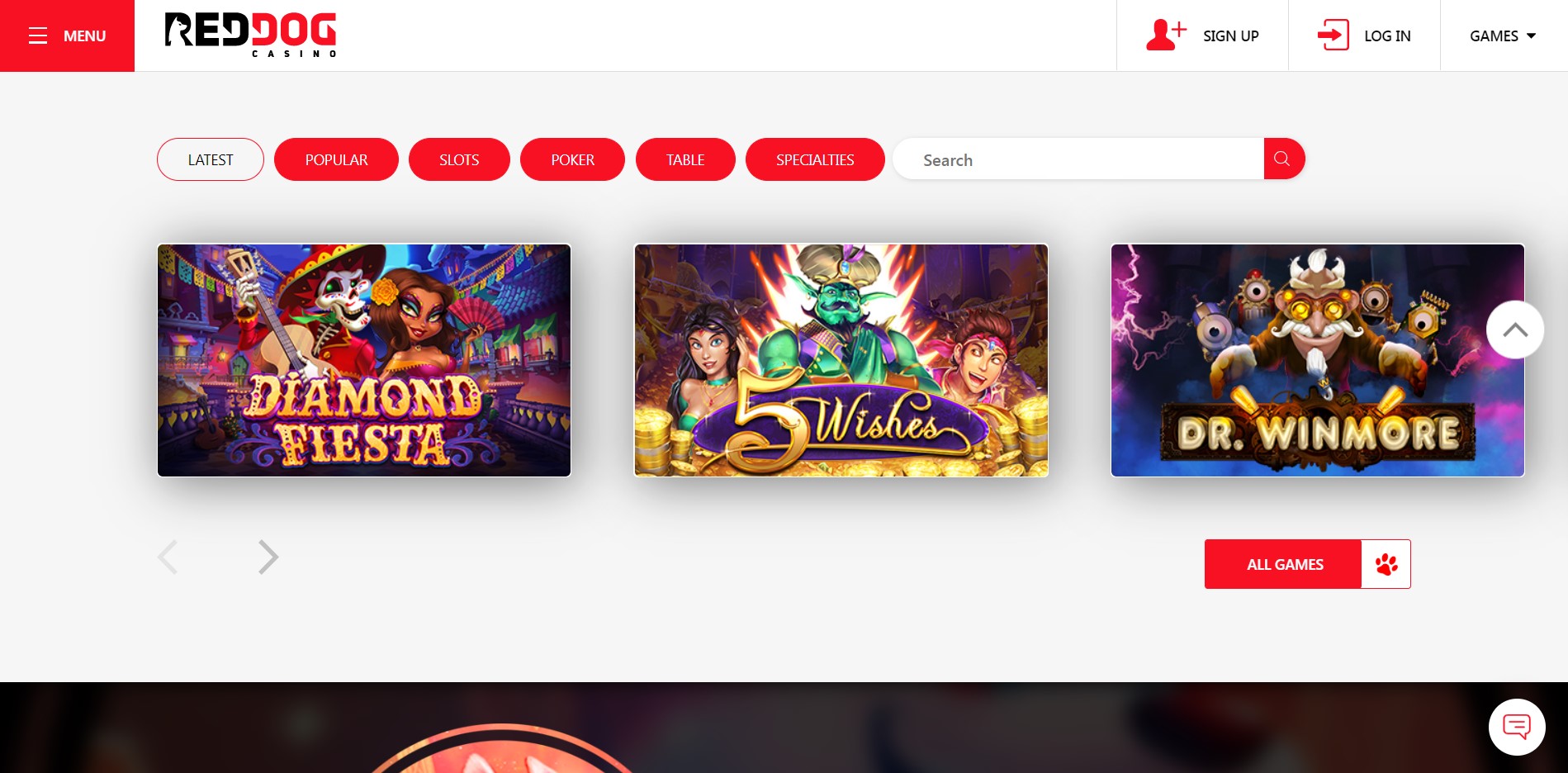 red dog casino slots