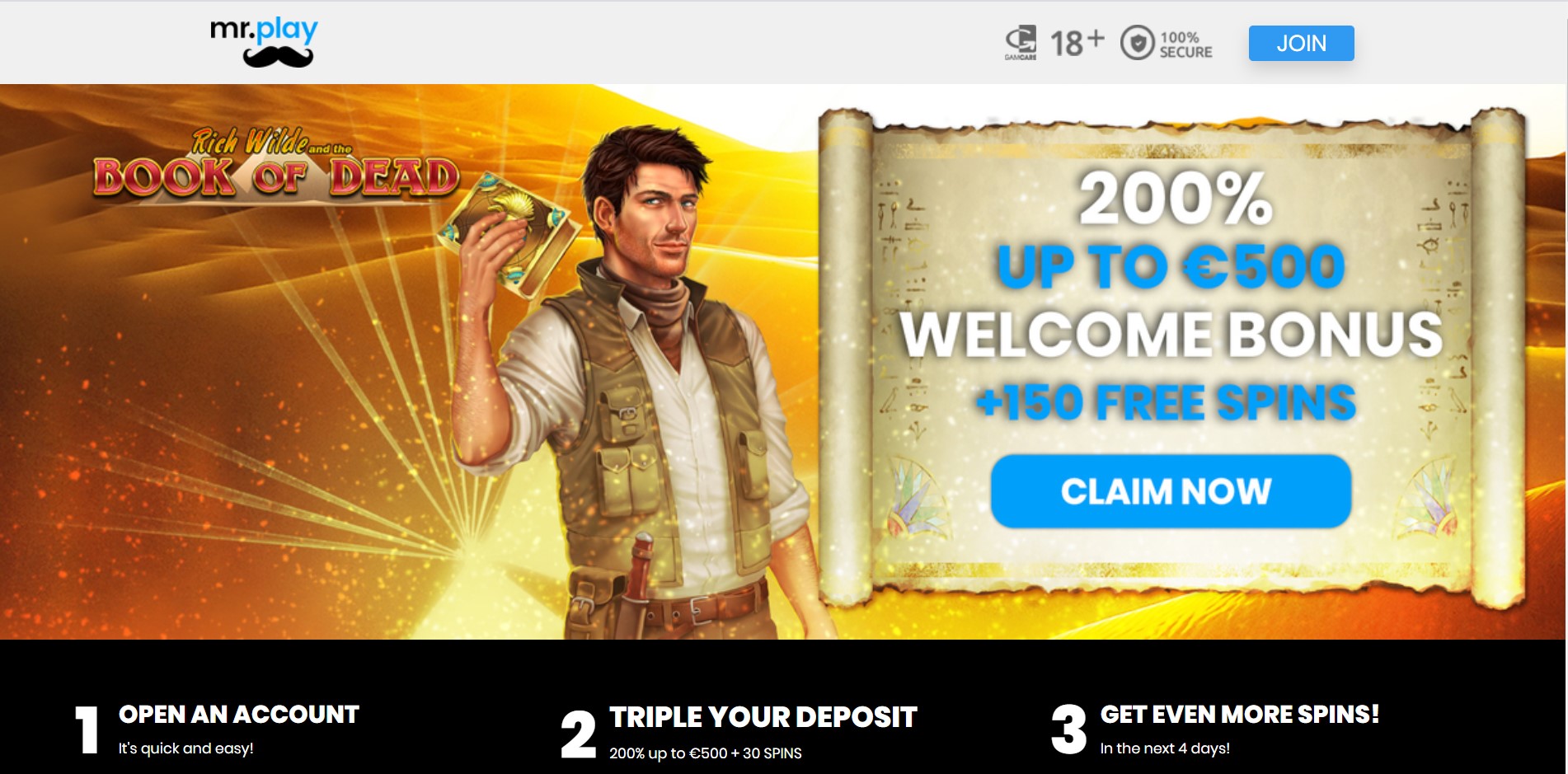 Mr Play Casino Homepage