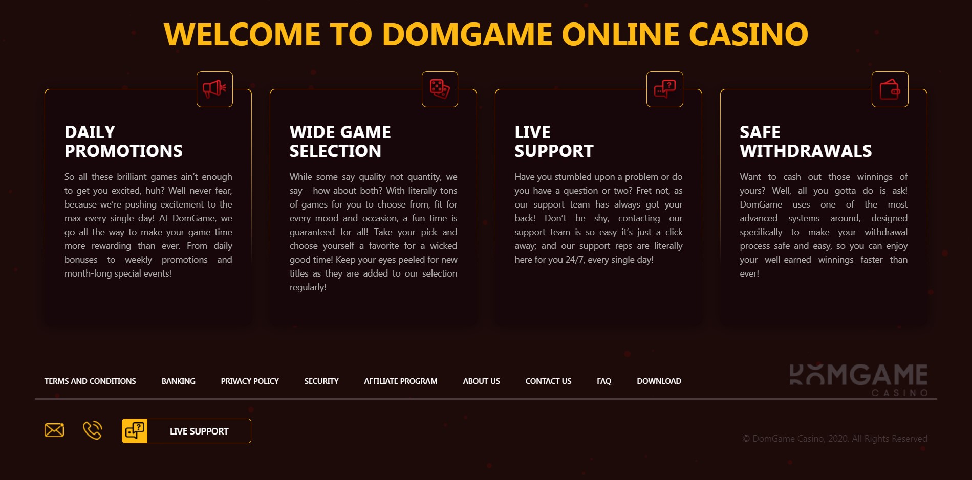 Offers by Domgame Casino