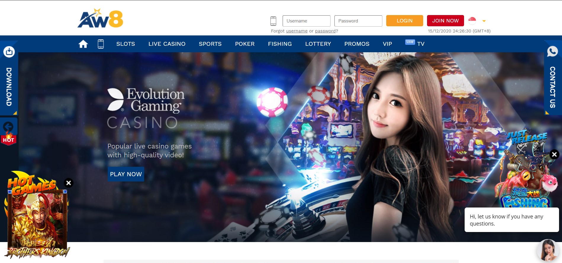 Acewin8 Casino ?️ AW8 Singapore