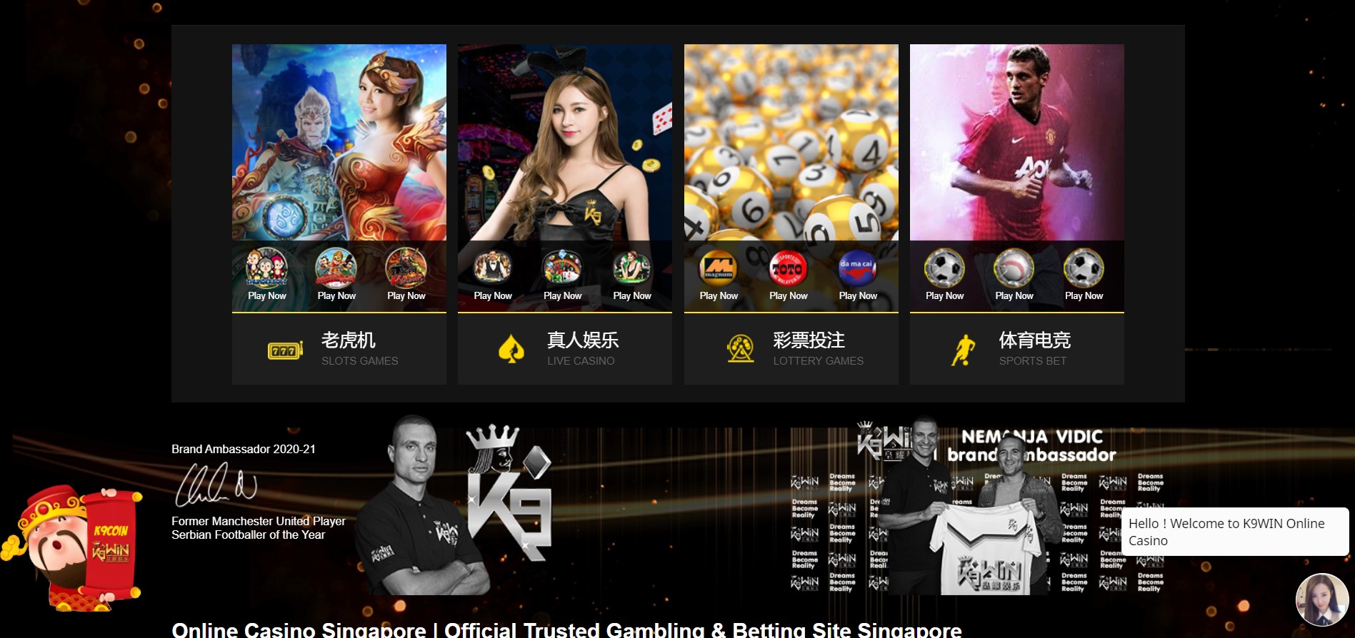 K9WIN Casino Games