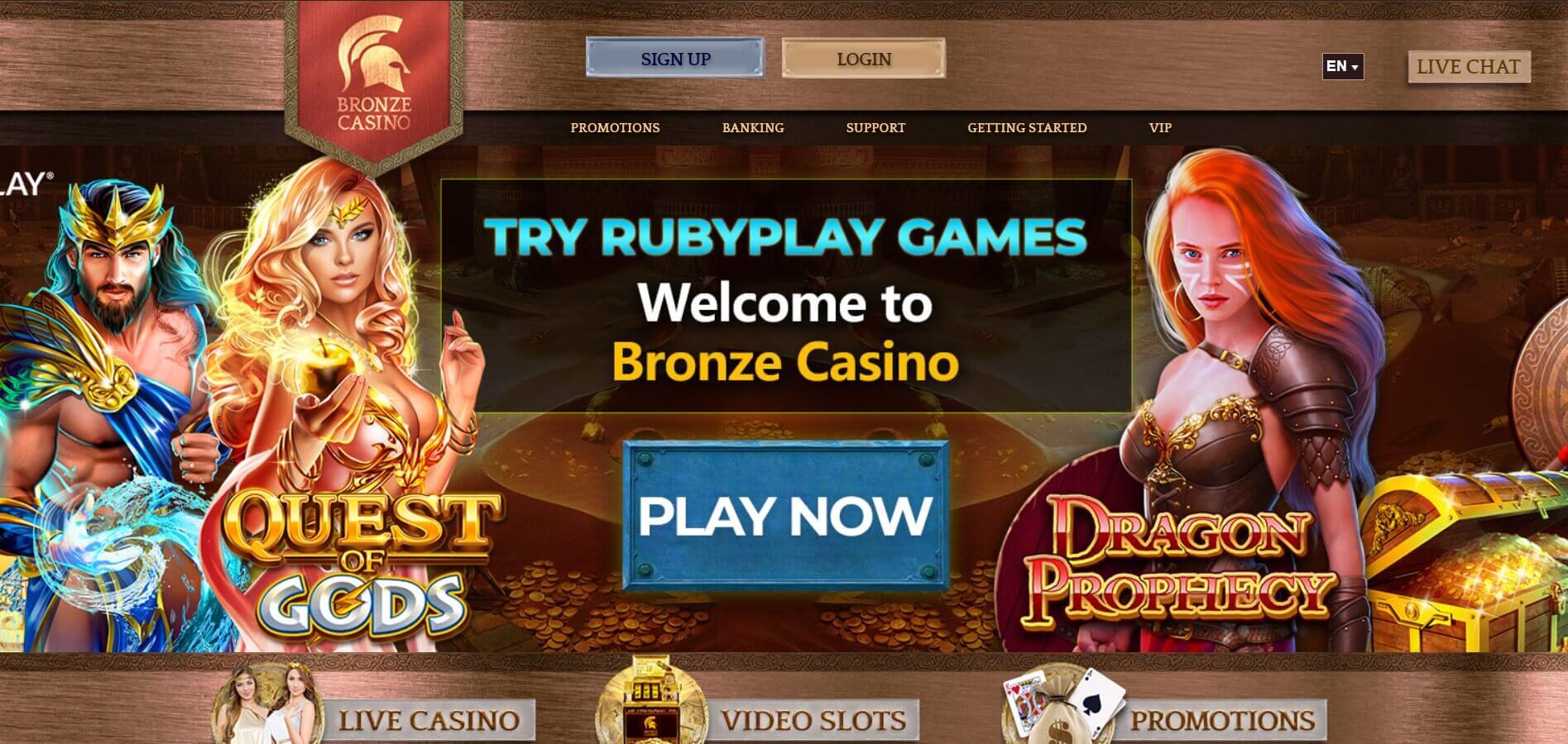 Bronze Casino Rubyplay Games