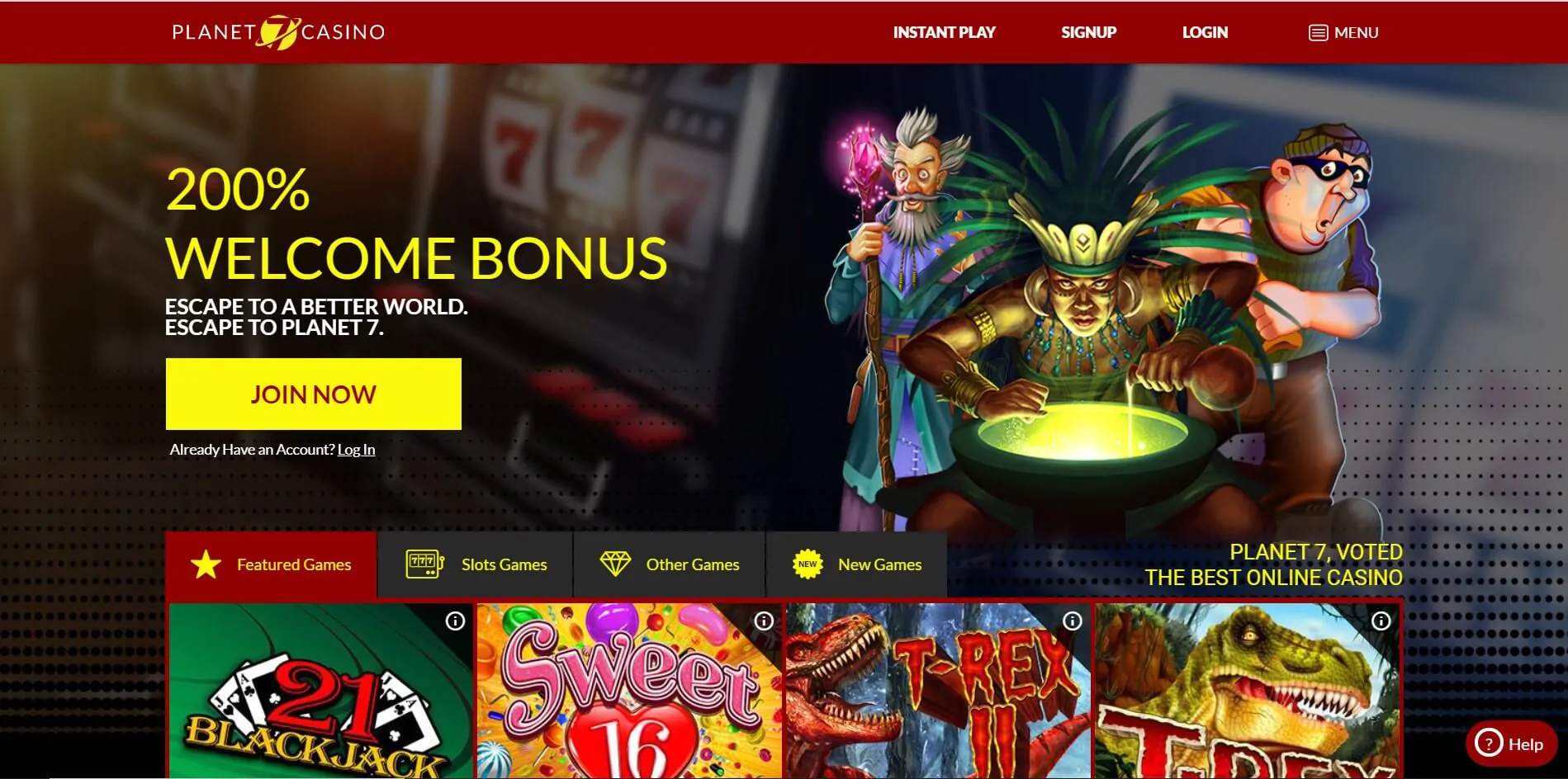 Planet 7 online casino