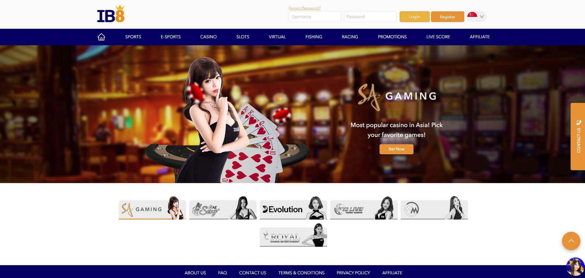 ib8 online casino