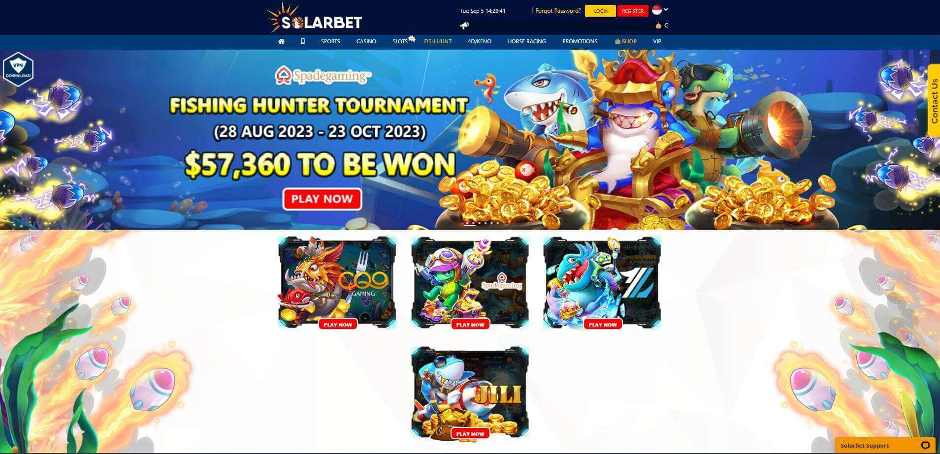 solarbet fish hunt