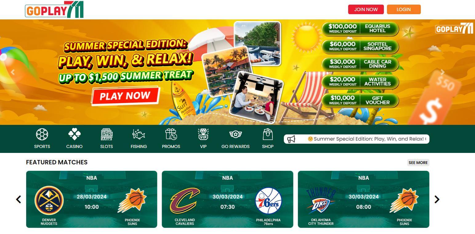 GoPlay711 Homepage